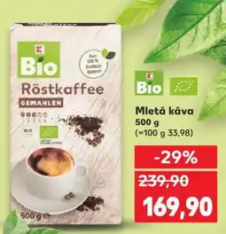 Kaufland Bio Mletá káva nabídka