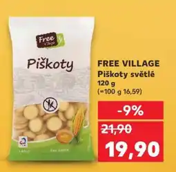 Kaufland FREE VILLAGE Piškoty světlé nabídka