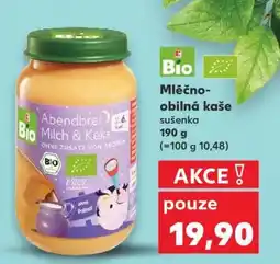 Kaufland Bio Mléčno-obilná kaše sušenka nabídka