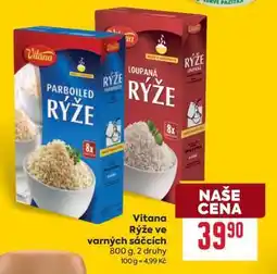 Billa Vitana Rýže ve varných sáčcích nabídka