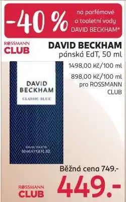 Rossmann David Beckham nabídka