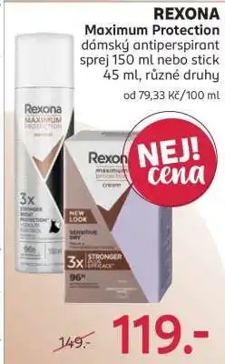 Rossmann Rexona Maximum Protection nabídka