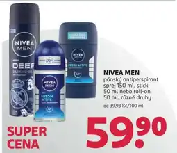 Rossmann Nivea Men nabídka