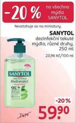 Rossmann SANYTOL nabídka