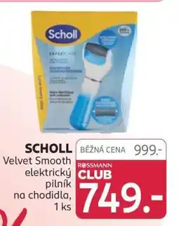 Rossmann SCHOLL Velvet Smooth elektrický pilník na chodidla, 1 ks nabídka