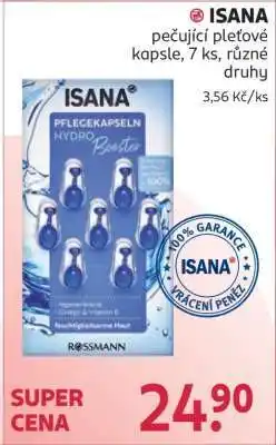 Rossmann ISANA pečující pleťové kapsle nabídka