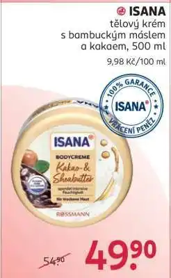 Rossmann ISANA tělový krém nabídka
