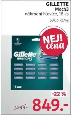 Rossmann Gillette Mach3 nabídka