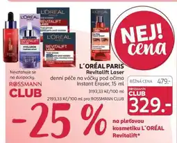 Rossmann L'ORÉAL PARIS Revitalift Laser nabídka