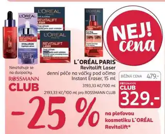 Rossmann L'ORÉAL PARIS Revitalift Laser nabídka