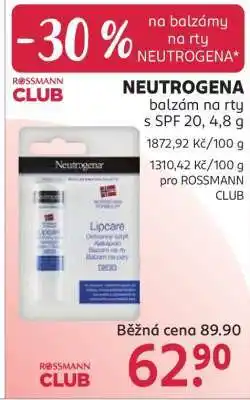 Rossmann Neutrogena nabídka