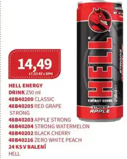 Kubík potraviny Hell energy drink nabídka
