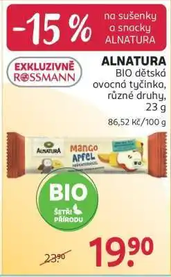 Rossmann Alnatura nabídka