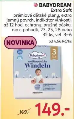 Rossmann BABYDREAM Extra Soft nabídka