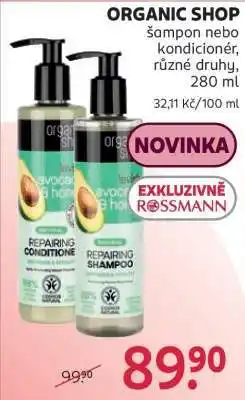 Rossmann Organic Shop nabídka