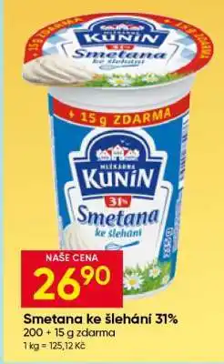 Hruška Smetana ke šlehání 31 % nabídka