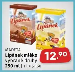 Coop Lipánek mléko nabídka