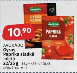 Coop AVOKÁDO Gyros, Paprika sladká mletá nabídka