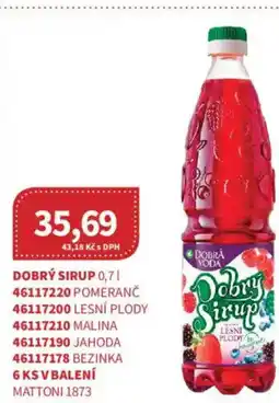 Kubík potraviny Dobrý sirup nabídka