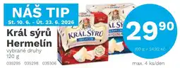 Konzum Král sýrů Hermelín nabídka