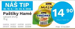 Konzum Paštiky Hamé nabídka