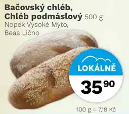 Konzum Bačovský chléb, Chléb podmáslový nabídka