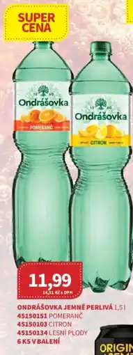 Kubík potraviny Ondrášovka jemně perlivá nabídka