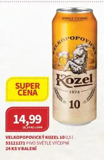 Kubík potraviny Velkopopovický kozel 10 nabídka