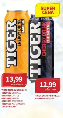 Kubík potraviny Tiger energy drink nabídka