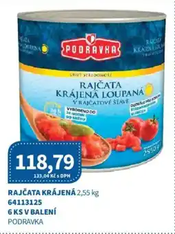 Kubík potraviny Rajčata krájená nabídka