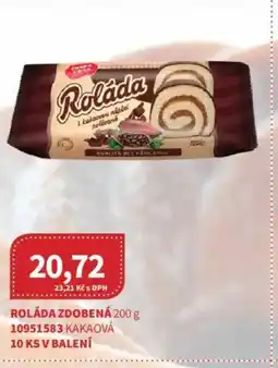 Kubík potraviny Roláda zdobená nabídka