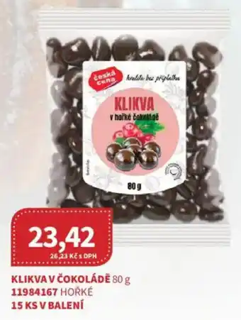 Kubík potraviny Klikva v čokoládĕ nabídka