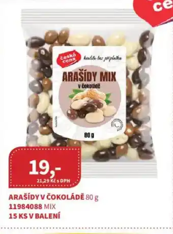 Kubík potraviny Arašídy v čokoládĕ nabídka