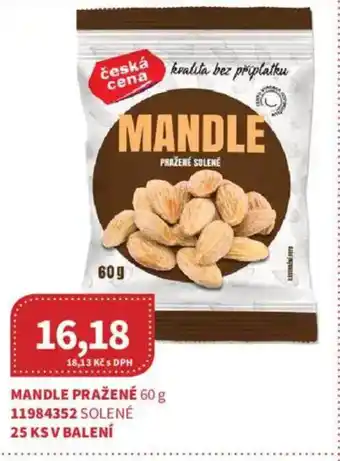Kubík potraviny Mandle pražené nabídka