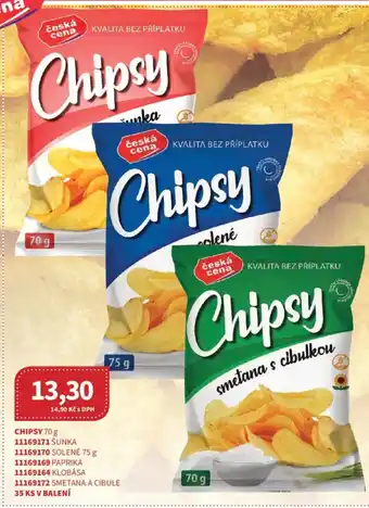 Kubík potraviny Chipsy nabídka