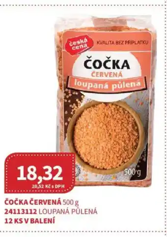 Kubík potraviny Čočka červená nabídka