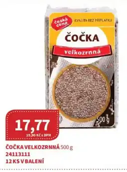 Kubík potraviny Čočka velkozrnná nabídka