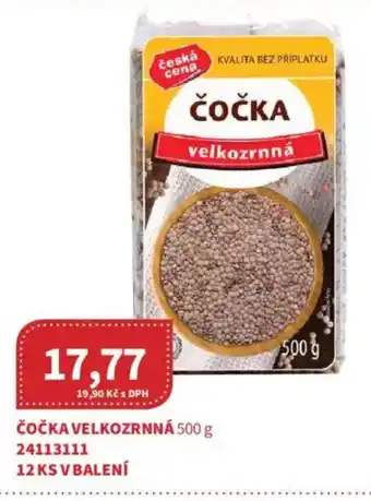 Kubík potraviny Čočka velkozrnná nabídka