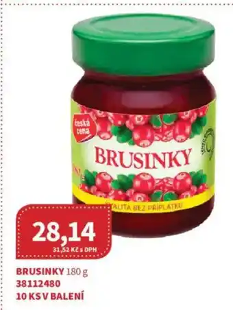 Kubík potraviny Brusinky nabídka