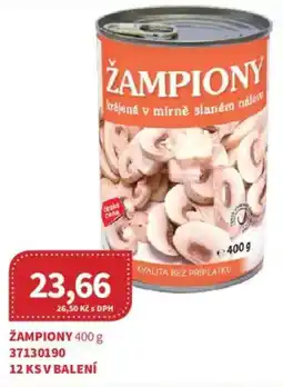 Kubík potraviny Žampiony nabídka