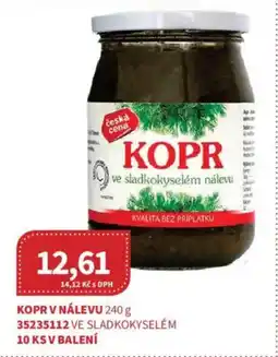 Kubík potraviny Kopr v nálevu nabídka