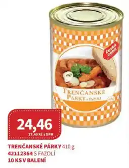 Kubík potraviny Trenčanské párky nabídka