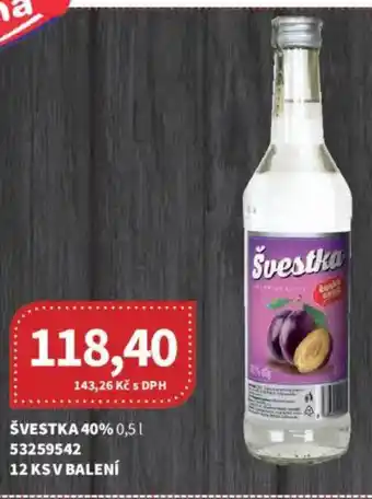 Kubík potraviny Švestka 40% nabídka