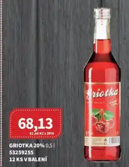 Kubík potraviny Griotka 20% nabídka