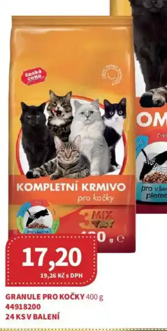 Kubík potraviny Granule pro kočky nabídka