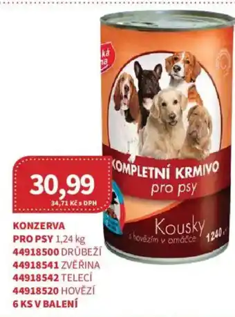 Kubík potraviny Konzerva pro psy nabídka