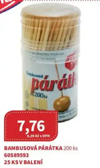 Kubík potraviny Bambusová párátka nabídka