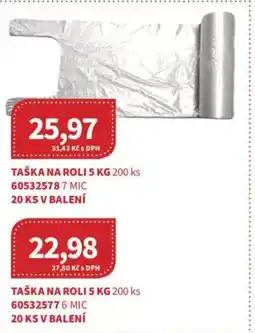 Kubík potraviny Taška na roli nabídka