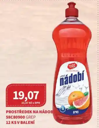 Kubík potraviny Prostředek na nádobi nabídka