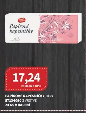 Kubík potraviny Papírové kapesníčky nabídka